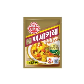 (무)오뚜기 백세카레약간매운맛1kg, 1kg, 3개