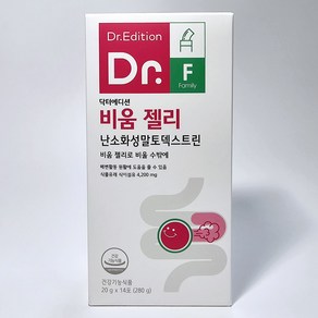 닥터에디션 비움 젤리 난소화성 말토덱스트린 장건강 식이섬유 변비움 변비개선 젤리, 닥터 에디션 비움 젤리 14포, 1개, 280g