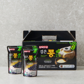 삼육식품 삼육두유 검은콩&칼슘 190ml 15개 파우치 타입 검은콩 두유