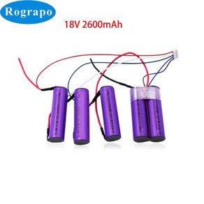 플러그가 달린 로봇 용 리튬 이온 배터리 팩 일렉트로룩스 ZB3113AK 18V 3400mAh, 02 2600mAh, 1개입