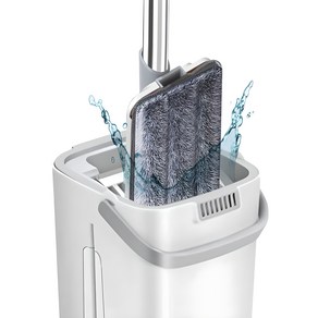 럭키썸 노터치 물걸레밀대 극세사 걸레 밀대걸레, 1개