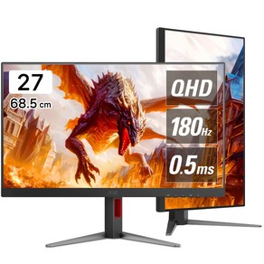 알파스캔 QHD AOC 게이밍 180 프리싱크 HDR 무결점 모니터, 68.5cm, Q27G4N