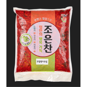 (국내제조) 조은찬 무말랭이무침 4kg 식당 업소용 밑반찬 보쌈, 1개