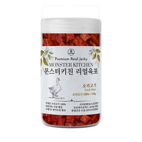 몬스터키친 리얼육포 180g - 오리 간식 개간식 훈련간식 훈련용, 1개