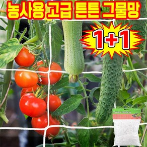 [빠른 배송] 농사용 그물망 오이망 고추망 호박망 넝쿨망 식물그물망 그물 유인 네트 절화 보호망 지지대, 2개