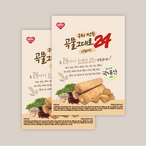 곡물그대로24 크리스피롤 인절미맛 2박스, 500g, 2개