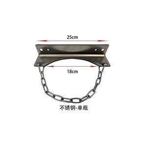 가스통거치대 가스보관함 고정대 산소통 질소통 보관대 부착형, 1. 스테인레스 단일 랙, 1개