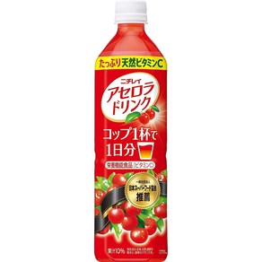 니치레이 아세로라 드링크 일본 음료 900ml 12병, 12개