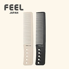 FEEL JAPAN 커트빗(정전기방지 유연한 탄성), 아이보리핑크, 1개