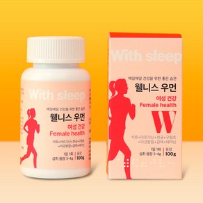 위드슬립 웰니스 우먼 갱년기 여성 영양제 수면케어, 100g, 3개