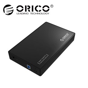 [ORICO] 오리코 3588US3 [3.5형 외장케이스/USB 3.0] [블랙], 1개