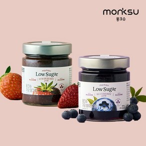 [몽크슈] 저당 알룰로스 딸기잼260g+블루베리잼260g, 없음, 260g, 1개