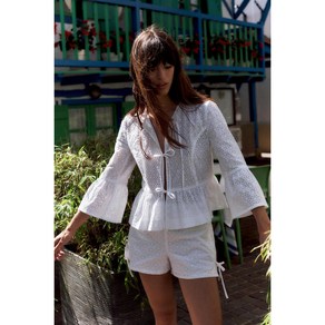 ZARA 자라 펀칭 자수 쇼츠 & 셔츠 8390300 8390/300