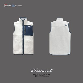 테크니스트 조끼 TNJ44117 WHITE & NAVY 남여공용 플리스조끼 플리스자켓 오남스포츠