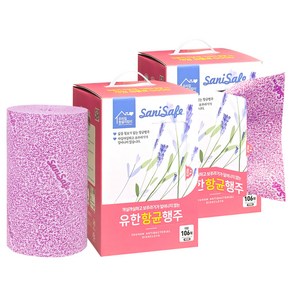 유한그린텍 고급두루말이 곰항균행주(106매입) 부직포 롤행주 펄프행주, 2개