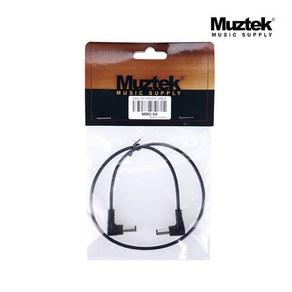 (지엠뮤직_케이블) Muztek MDC-50 DC Cable 50cm 양방향 동일 극성 이펙터전원케이블 뮤즈텍, 단품, 1개