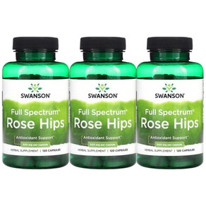 스완슨 로즈 힙 Rose Hips 500mg 120정 3개