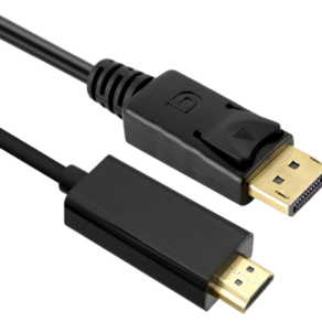 DP1.2 to HDMI 변환 1.8m 삼성 LG 벤큐 듀얼 모니터 선 케이블 디스플레이 포트 DP선, 1개