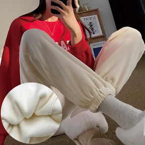 [세인트이브] PW7773 주머니 기모 골덴 벨벳 밴딩 조거팬츠