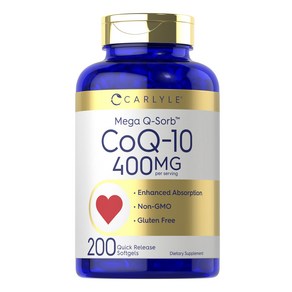 칼라일 CoQ-10 400mg 퀵 릴리즈 소프트젤, 1개, 200정