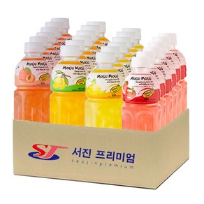 (서진프리미엄) 모구모구 4종혼합(복숭아+망고+파인애플+딸기) 320mlx24ea, 320ml, 1세트