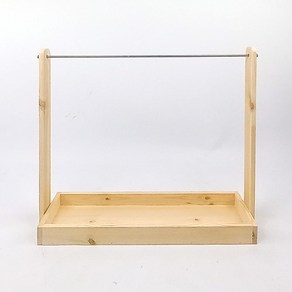 미니행거 스틸봉 우드 원목 10t PE12, 미니행거-스틸봉Low47x14x50cm, 1개