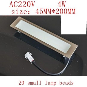 포타일 레인지 후드 LED 램프 홀더 조명 45MM * 200MM AC220V 4W, 한개옵션0, 1개