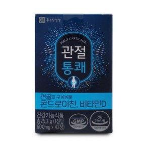 [SAJACO] 종근당 관절통쾌 콘드로이친 비타민D (600mg / 42정) x 2박스, 42정, 4개