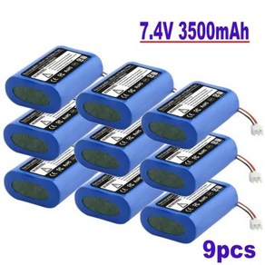 100% 새로운. 충전식 리튬 배터리 앰프 7.4 V 3500 MAH 전원 공급 장치 장난감 액세서리 강화 콘크리트 2s1p, 9개