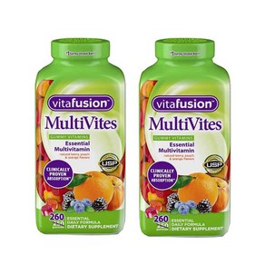 비타퓨전 멀티비이츠 구미 260개입 X 2팩 Vitafusion MultiVites Gummy Vitamins 260ct x 2pack, 2개, 260정