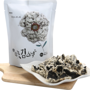 전주 수제 찹쌀 김부각 수정이네 눈꽃김스낵(30g) 눈꽃김부각(25g 100g) 7종, [옵션8]김스낵30g5팩, 5개