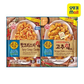 오뚜기 오즈키친 치킨 2종 세트(핫크리스피+스파이시마요고추), 1개