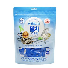 사조해표 한알레시피 멸치디포리, 3개, 80g