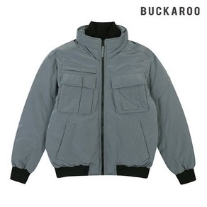 버커루 [PREMIUM 특가전] [BUCKAROO JEANS] 남성 프리미엄 NPC고급 원단 명품st. 하이넥 시보리 포켓 지퍼 장식 오리털 다운100%충전재 숏 다운점퍼