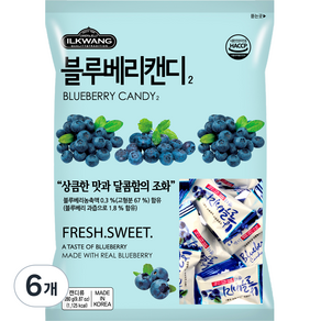 일광제과 블루베리캔디 2, 280g, 6개