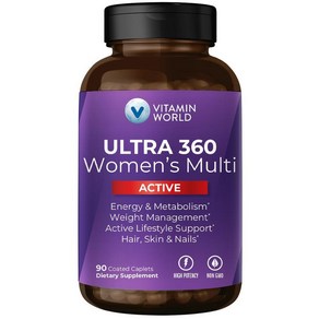 비타민월드 울트라360 여성 멀티비타민 액티브 Vitamin Wold ULTRA360 Women Multivitamin Active, 1개