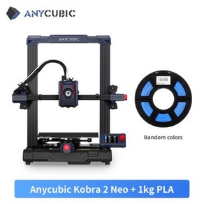 3D프린터 ANYCUBIC Koba 2 Neo FDM 3D 프린터 LeviQ 2.0 자동 레벨링 고속 인쇄 9.8in/s 인쇄 속도, 2.K2N with 1kg PLA