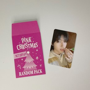 엔시티드림 지성 2023 핑크 크리스마스 포토카드 포카 NCT DREAM JISUNG 2023 PINK CHRISTMAS PHOTOCARD 1