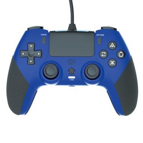 PS4 콘솔용 USB 유선 조이스틱 진동 기능 6 축 백 버튼 PS4 컨트롤러 제품, 1개, 3) Blue, [02] Blue