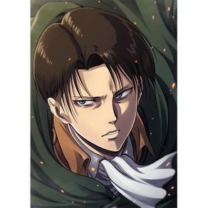 보석십자수 진격의 거인 포스터 에렌 미카사 리바이 병장(사이즈8종) 풍수 십자수 거실 복도 서재 침실 인테리어 캔버스 형액자 DIY패키지, 30*40cm (액자 포함), 진격의 거인 65, 1개