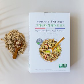 유가원 유기농 그래놀라 사과와 건포도 400g, 3개