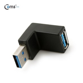 Coms USB 30 A 연장젠더 하향꺾임 꺽임 Black SP942