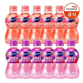 [KT알파쇼핑][광동] 썬키스트 코코 리치 300ml x6개 +코코 피치 300ml x6개