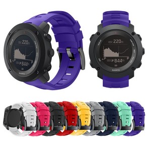 순토 앰빗3 버티컬 전용 실리콘 우레탄 스트랩 밴드 시계줄 Suunto Ambit3 vetical 엠빗 워치, 앰빗3버티컬_퍼플