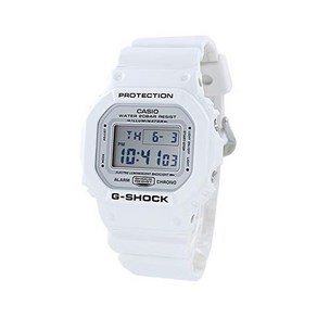 카시오 G-Shock 디지털 화이트 20 ATM 방수 해외 모델 DW-5600MW-7 손목시계