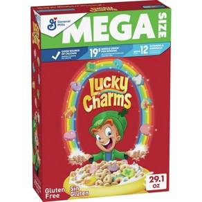 [미국직배송-PRIMO]제네럴밀스 럭키 참스 마시멜로 시리얼 (용량옵션) Lucky Chams Oiginal Ceeal, 765g, 1개