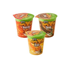 풀무원 아임뽀끼 컵떡볶이 오리지널102g + 짜장100g + 치즈101g, 1개