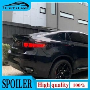 리어 스포일러 호환 BMW X6 E71 2008 - 2013 ABS 소재 윙 프라이머, 1) Unpainted Pime