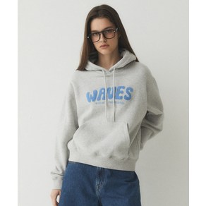 [후아유] Wave Boucle Patch Hoodie(Bushed) / WHMHE4T21F