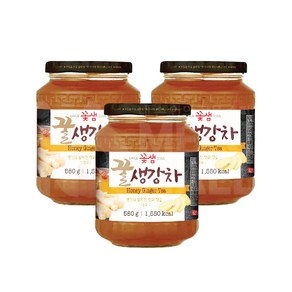 꽃샘 꿀생강차, 580g, 3개, 1개입